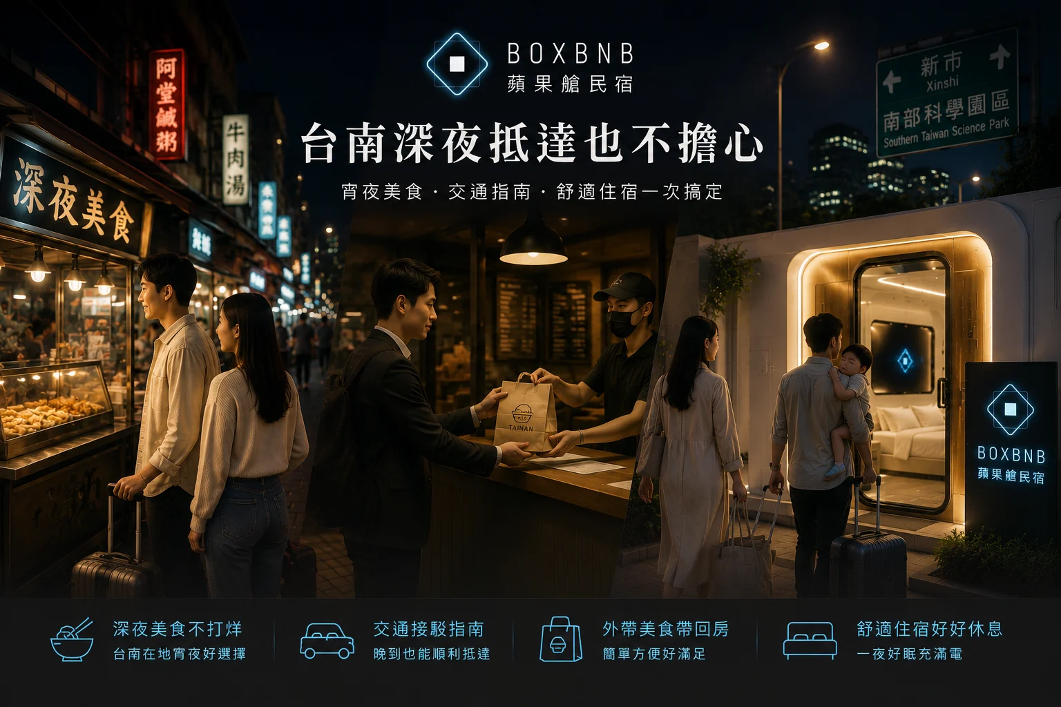 晚上才到台南吃什麼？從市區宵夜到新市、南科晚餐，先看今晚住哪裡