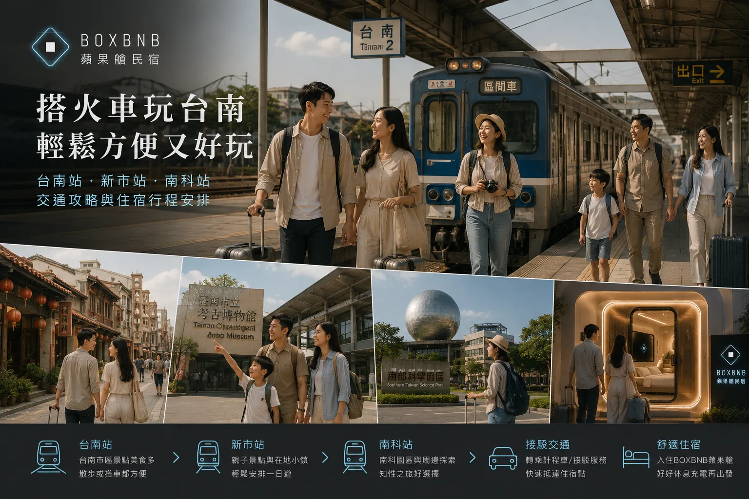 搭火車到台南只是第一步！下車後怎麼玩、怎麼住，才決定這趟自由行累不累