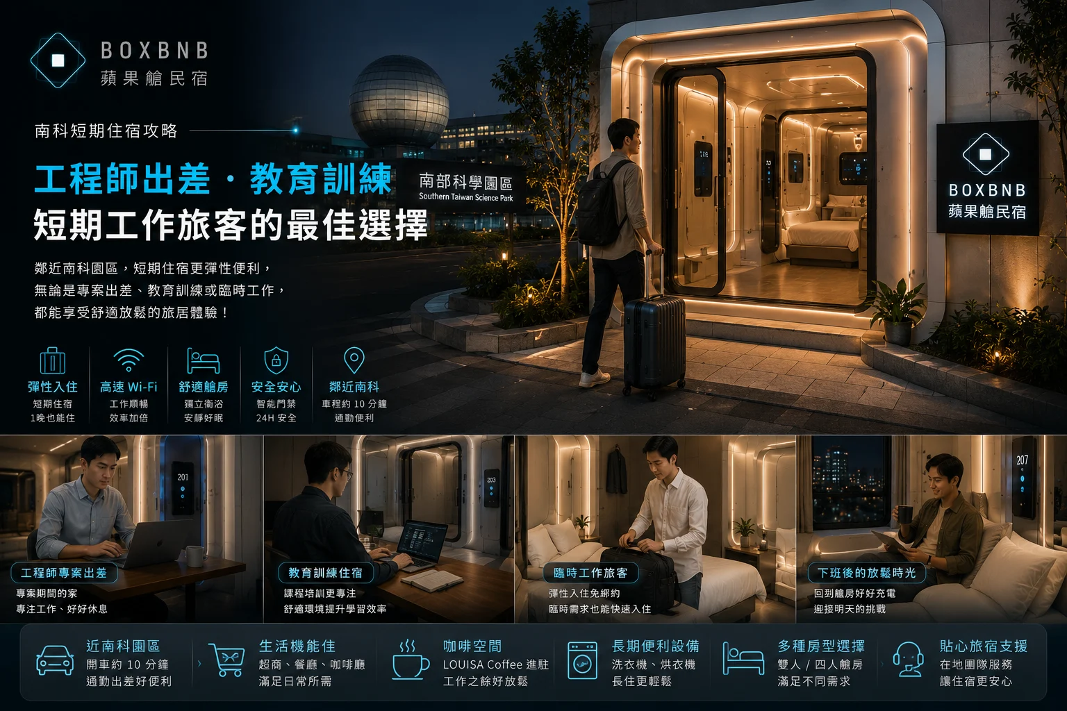 突然被派到南科工作幾天？先別急著訂房，短期住宿最容易漏掉這些事