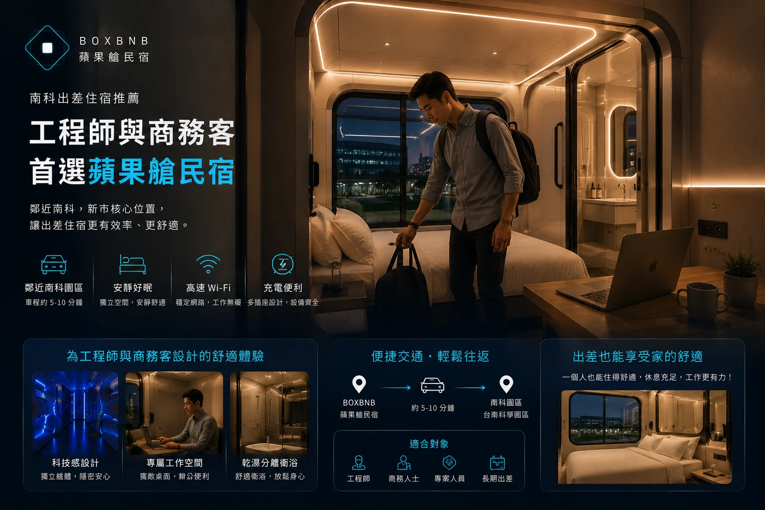 南科出差住哪裡？工程師、商務客真正該比較的不只有距離
