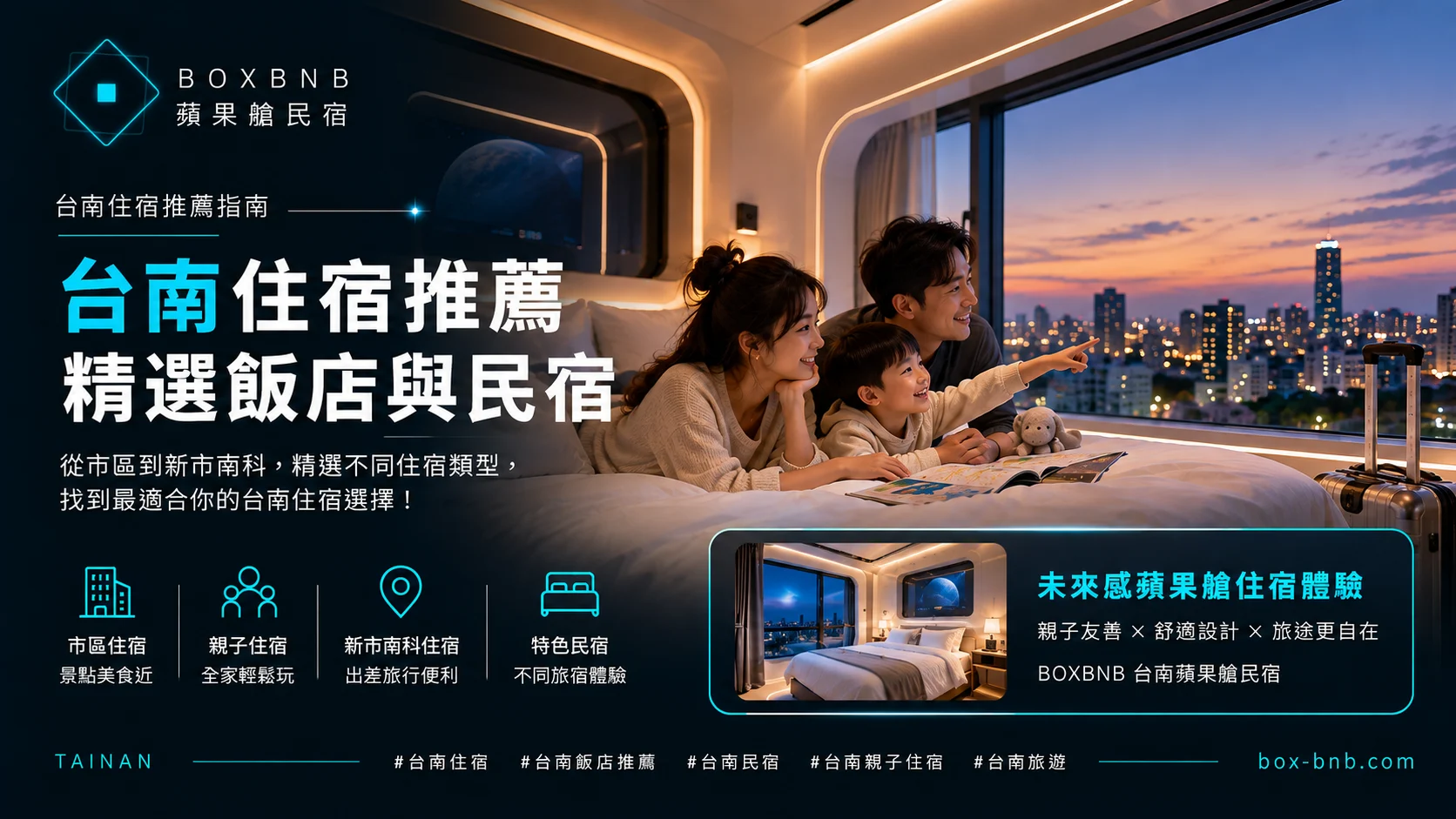 台南住宿這麼多，到底住哪裡？先看這趟會去哪，再決定飯店、民宿和房型