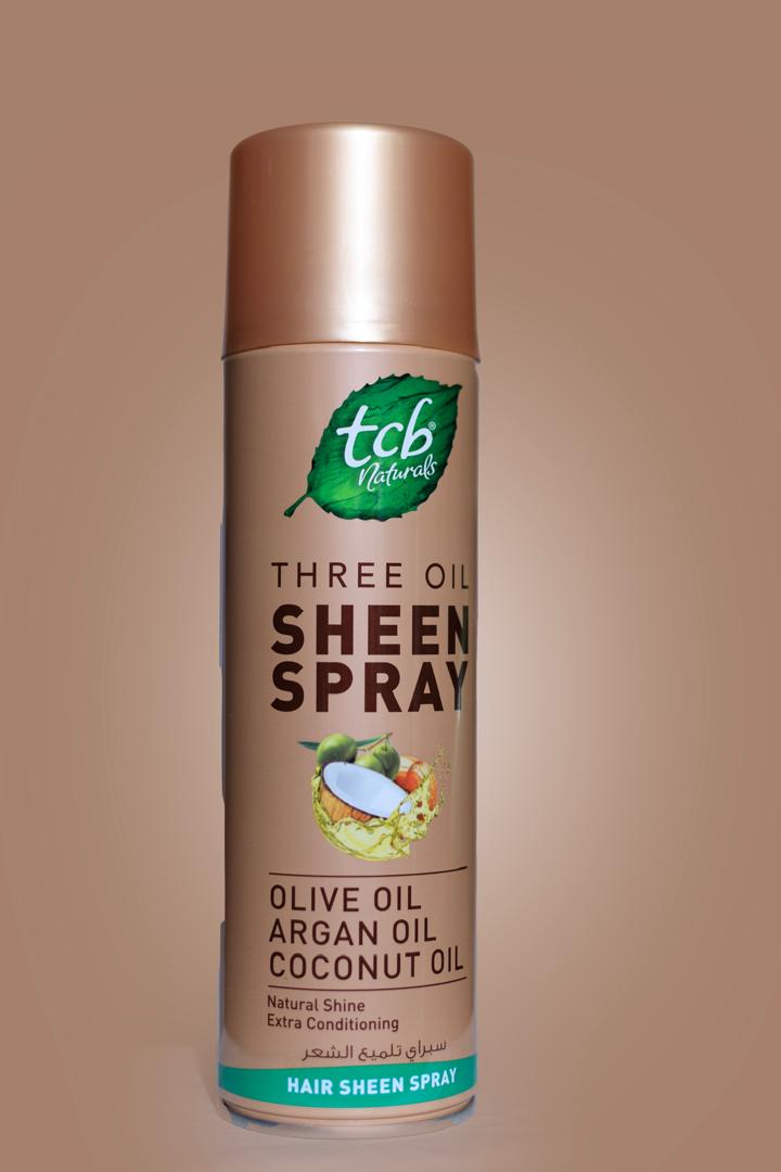 TCB Naturals Three Oil Sheen Spray 250ml 