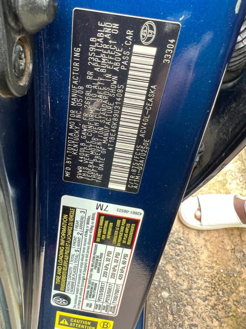 TOYOTA TOYOTA Camry SE Ifako-Ijaiye