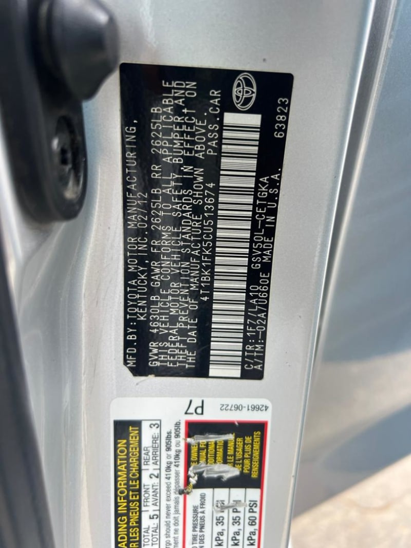 TOYOTA Camry 3.5 L V6 Shomolu