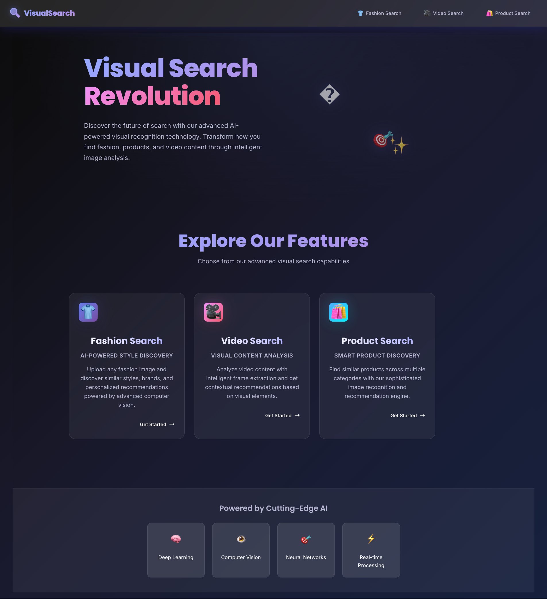 Visual Search System
