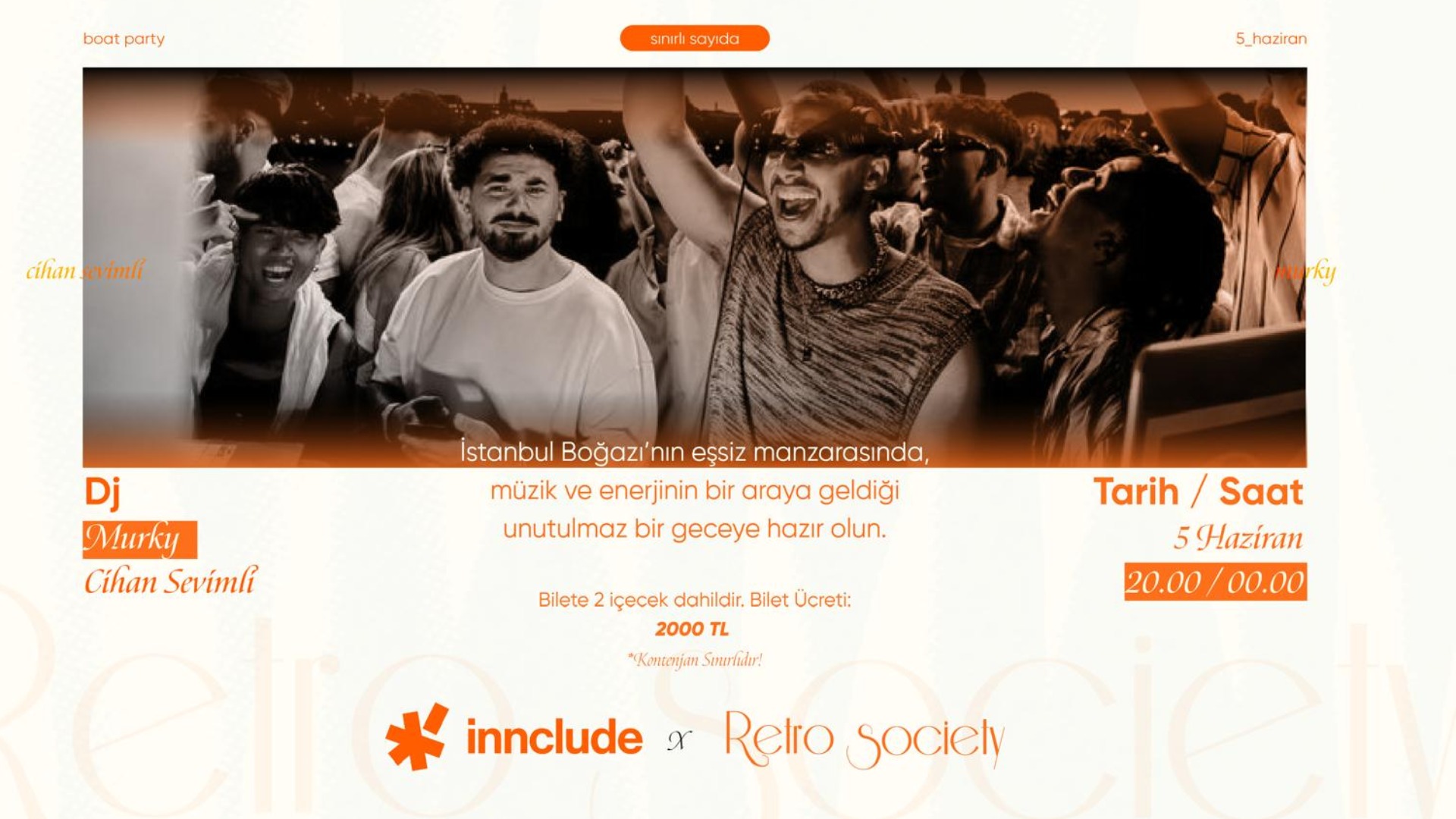 Retro Society Boat Party
