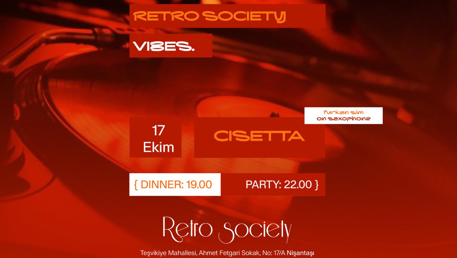 Kızıl Parıltıda Retro Gece