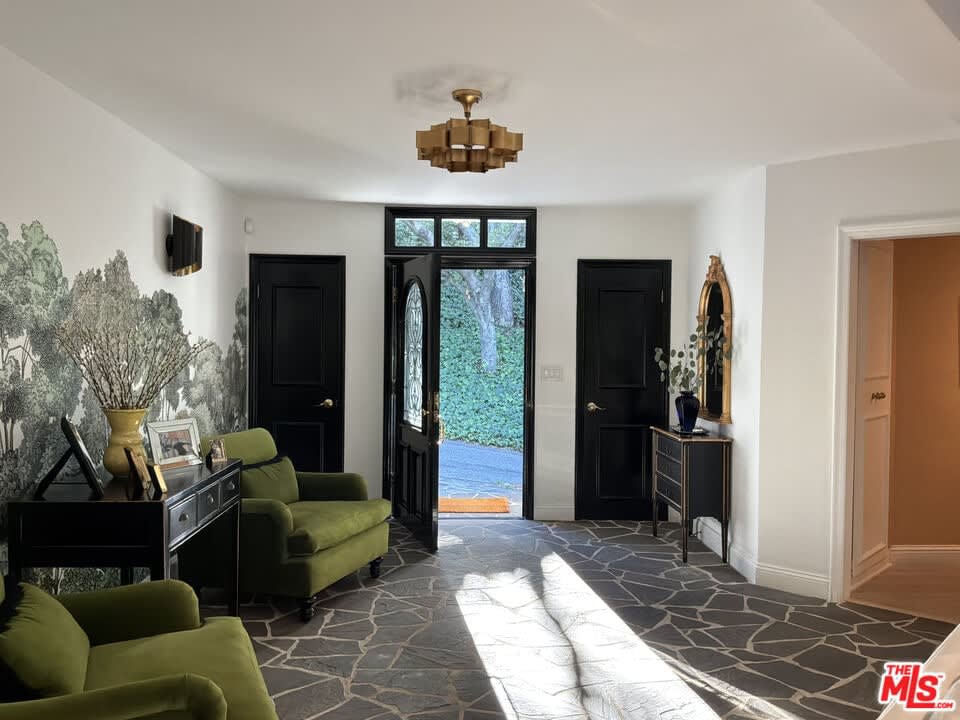 Entry foyer with flagstone floor, 16822 Escalon Dr