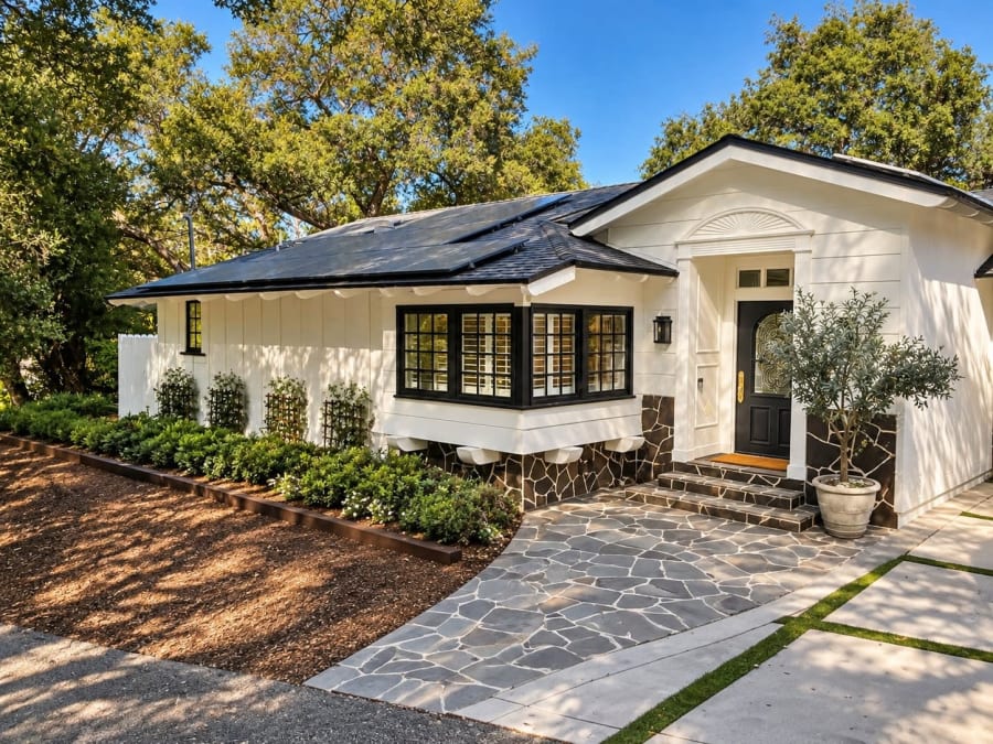 Corner view of home with bay window, 16822 Escalon Dr