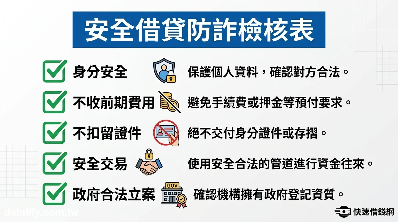 安全小額借錢防詐騙特徵