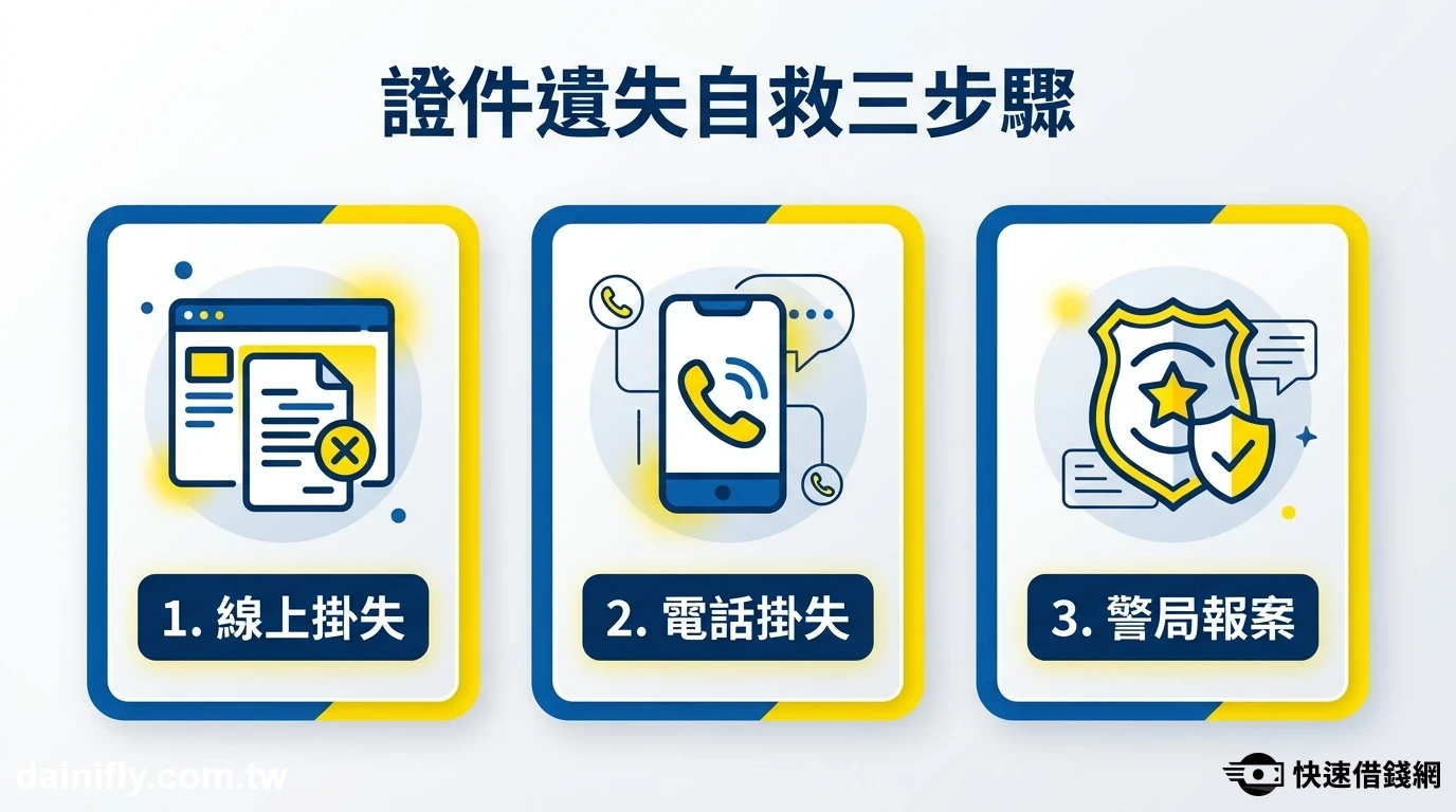 身分證掛失自救三步驟