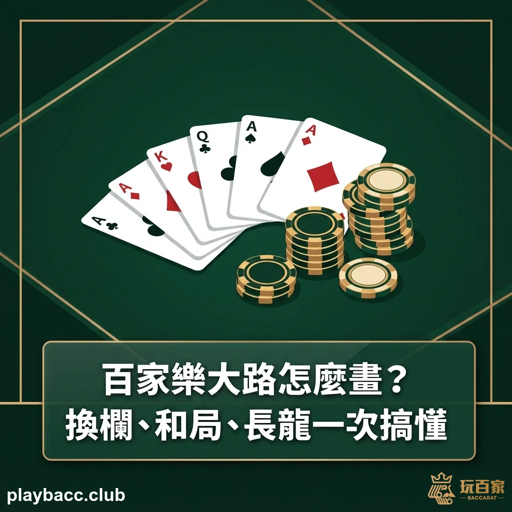 百家樂大路怎麼畫？換欄、和局、長龍一次搞懂