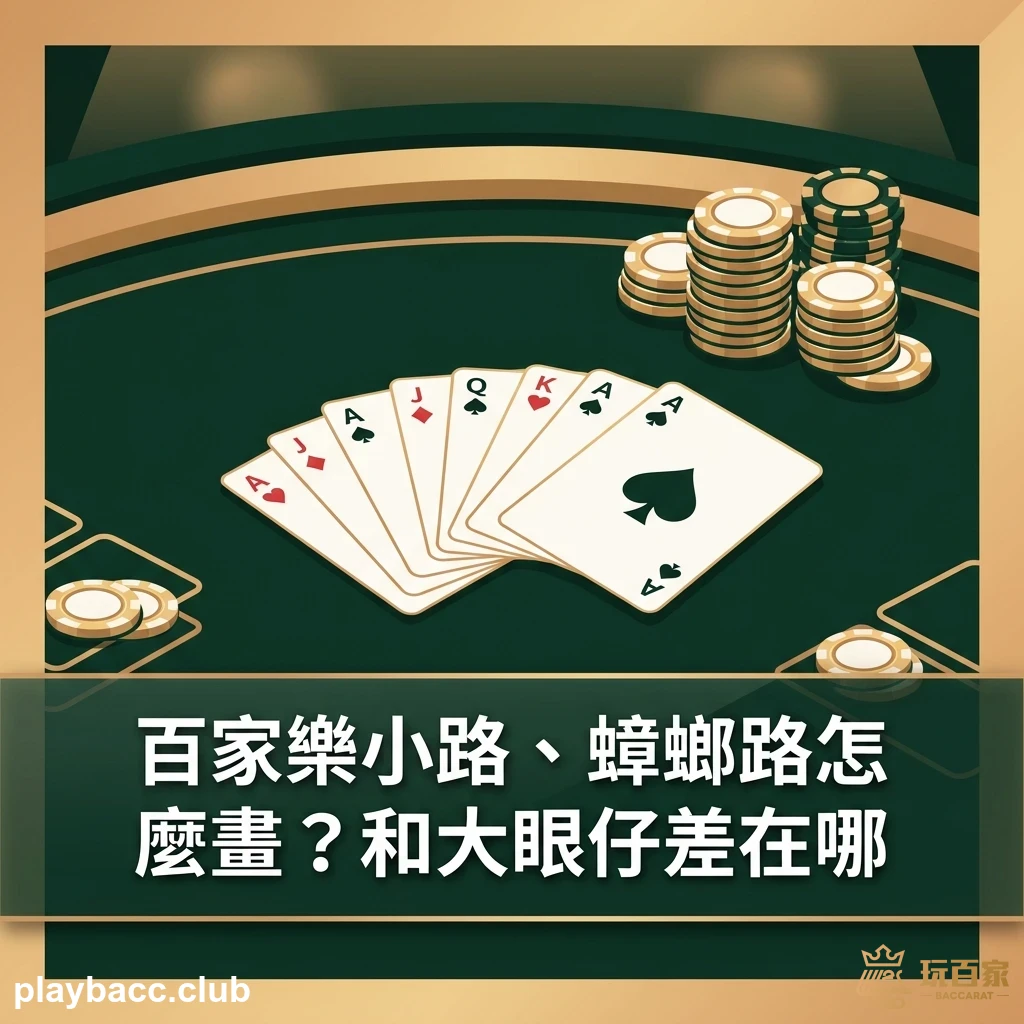 百家樂小路、蟑螂路怎麼畫？和大眼仔差在哪