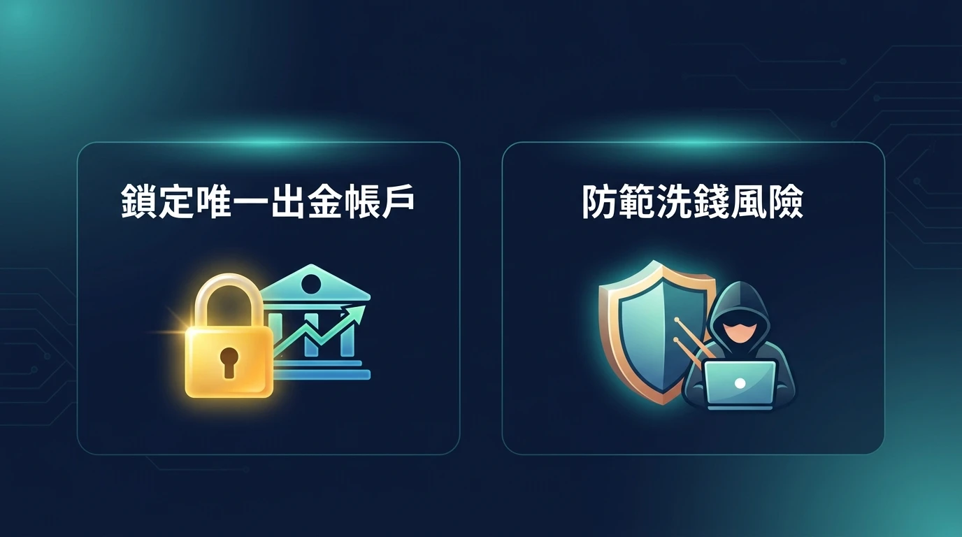 實名驗證鎖定出金帳戶防盜防護