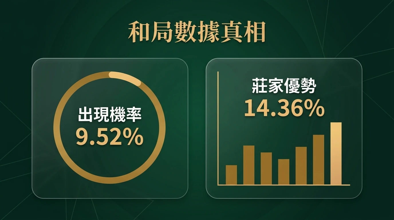百家樂和局機率與莊家優勢