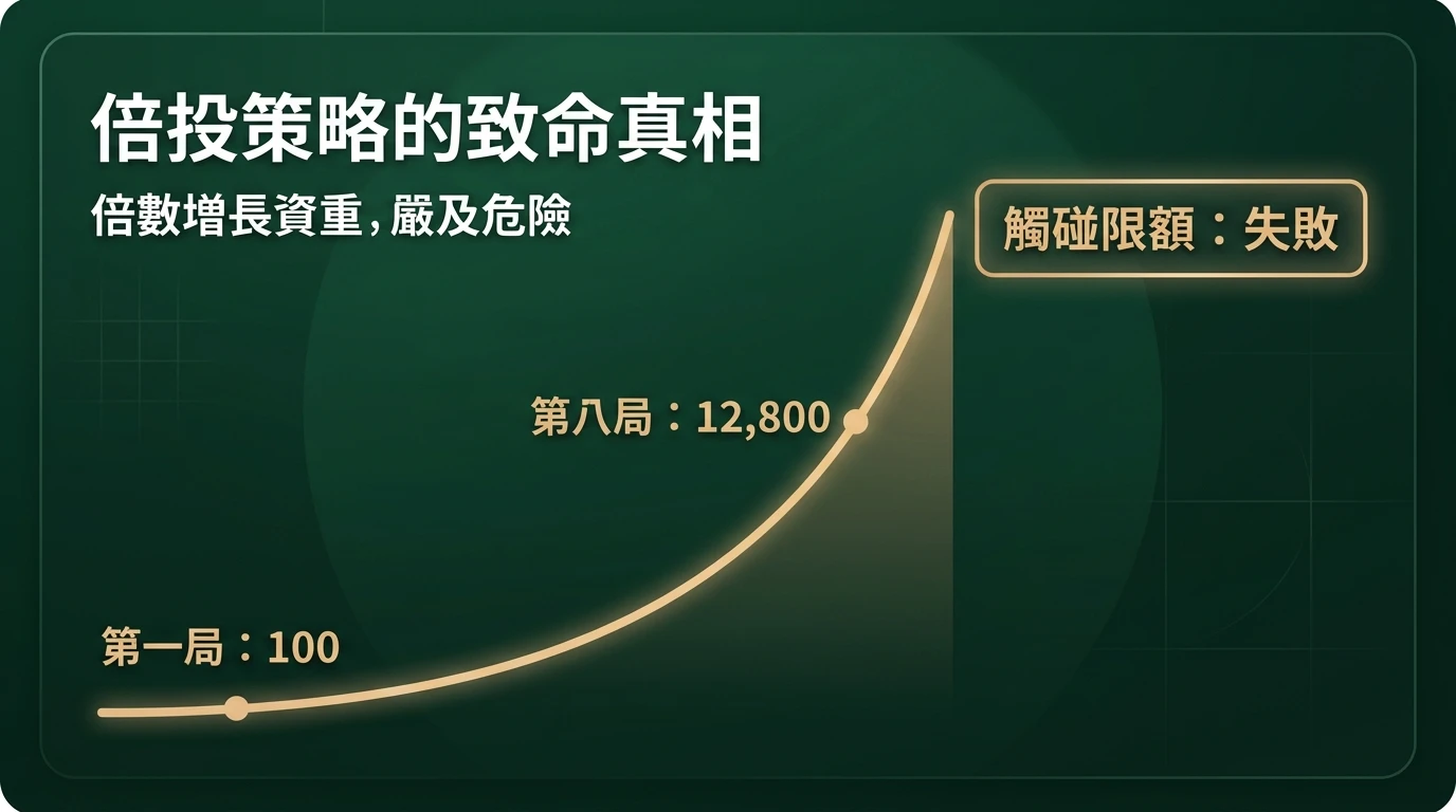 百家樂倍投策略風險圖卡