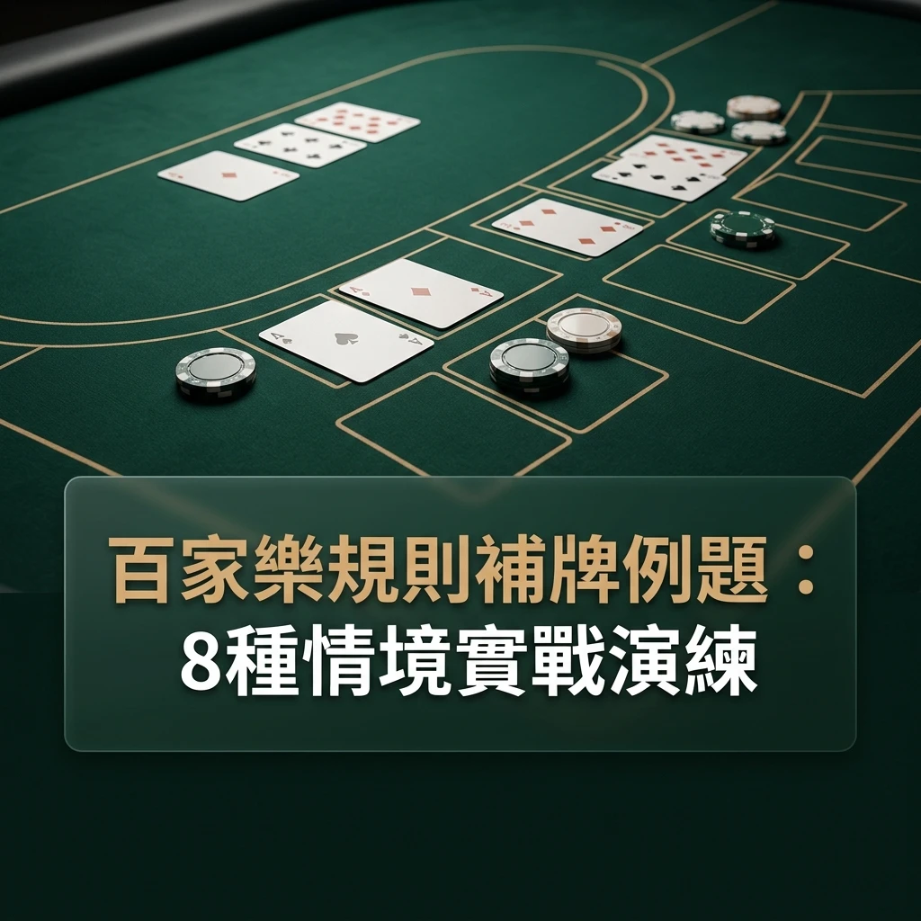 百家樂規則補牌例題實戰演練