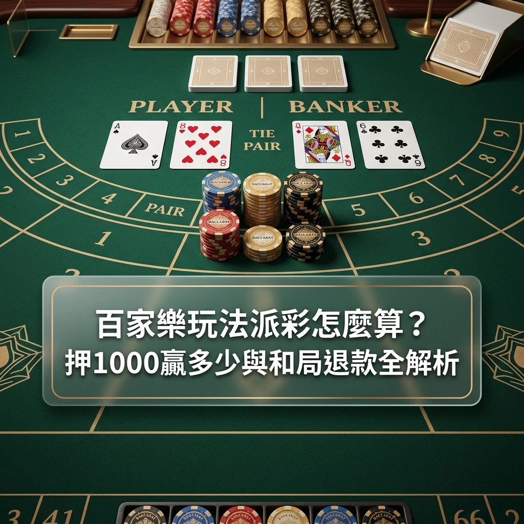 百家樂玩法派彩與賠率計算