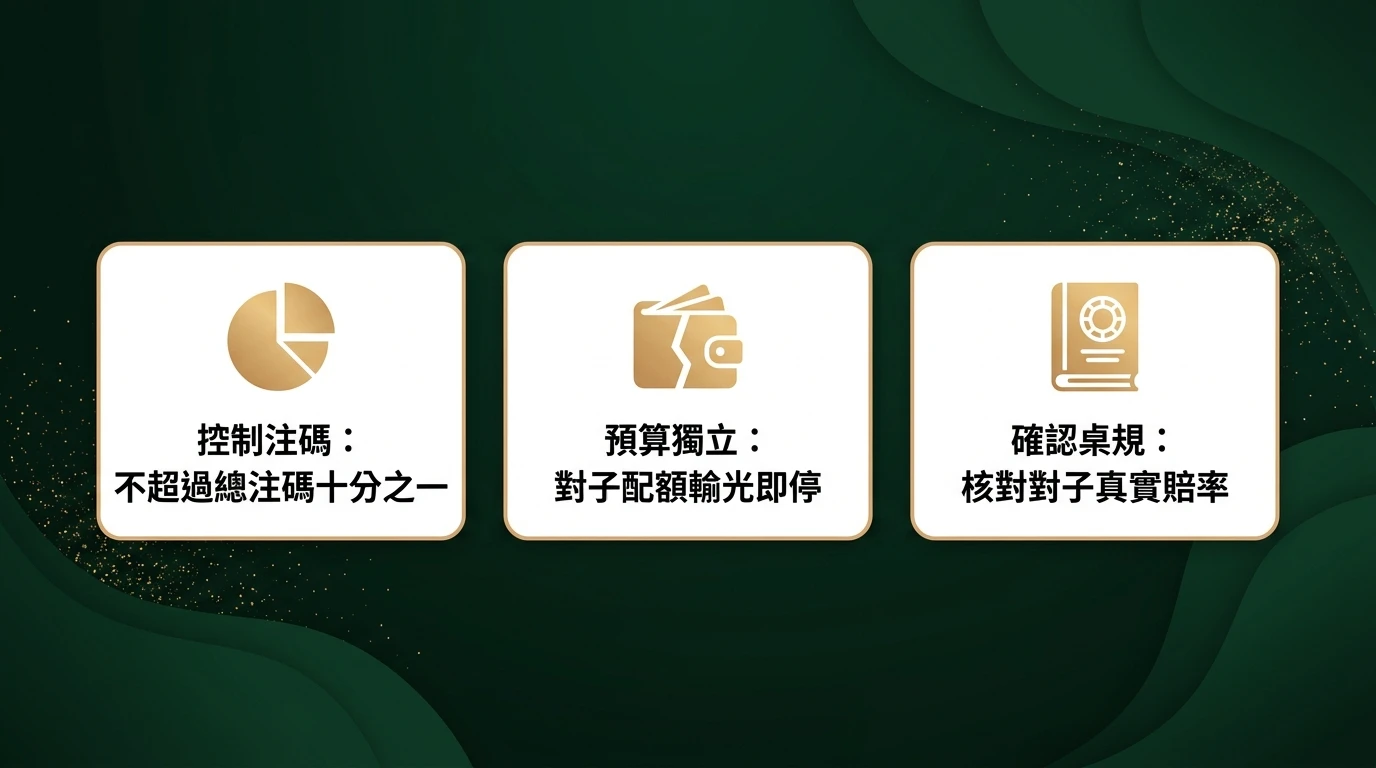 百家樂對子投注理性原則指南