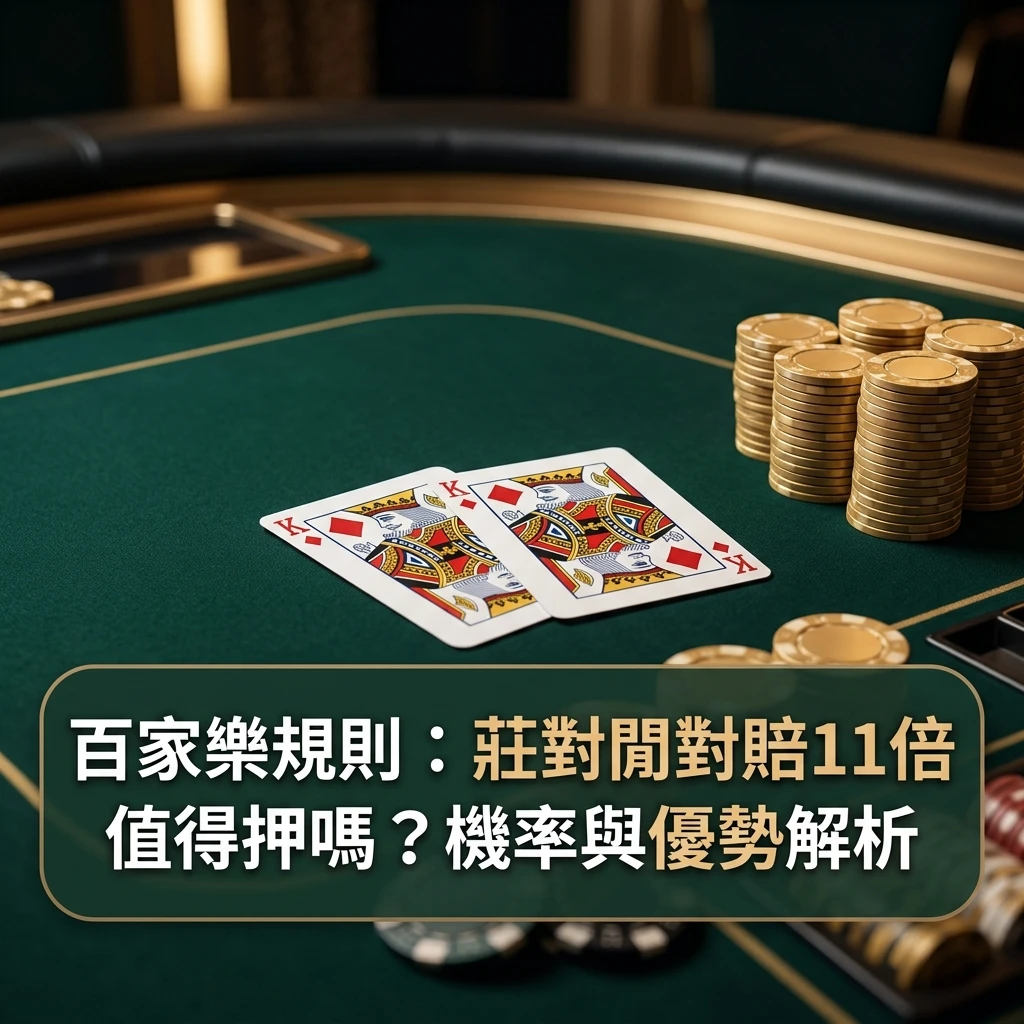 百家樂規則對子機率賠率解析