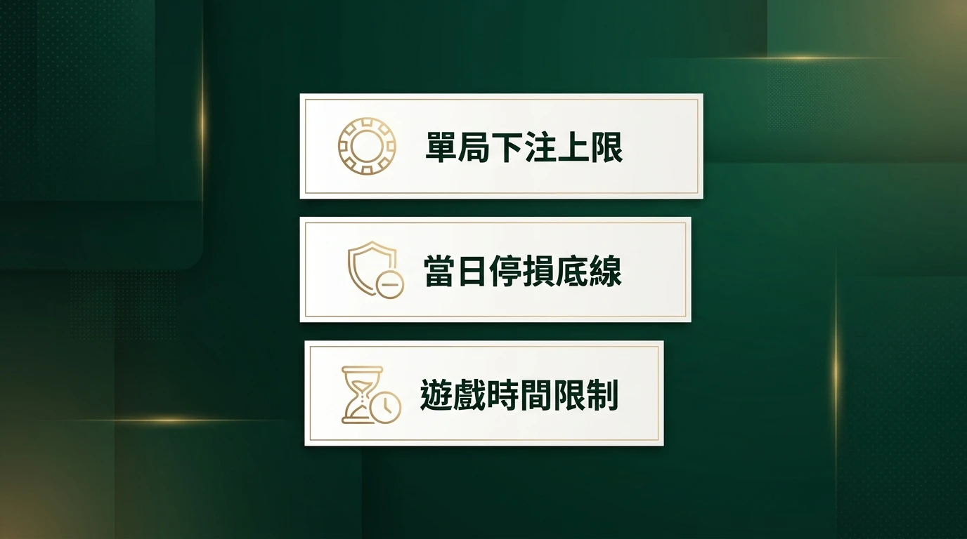 百家樂攻略資金紀律防線圖卡