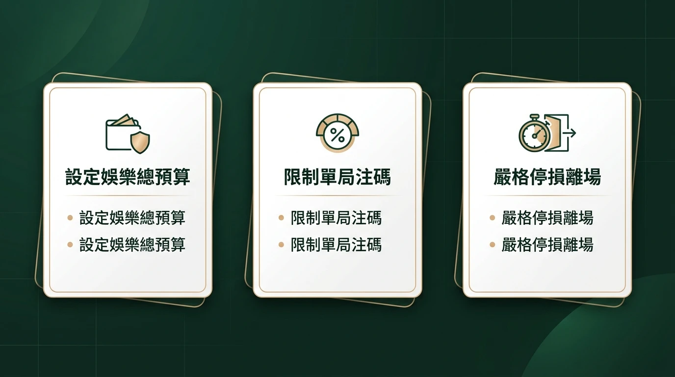 百家樂理性資金管理圖卡