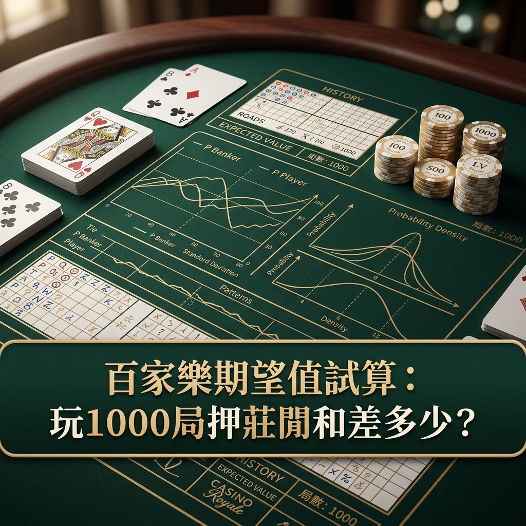 百家樂期望值試算說明圖