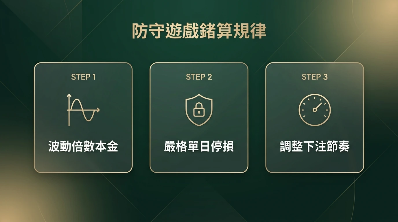 百家樂預算防禦步驟圖卡