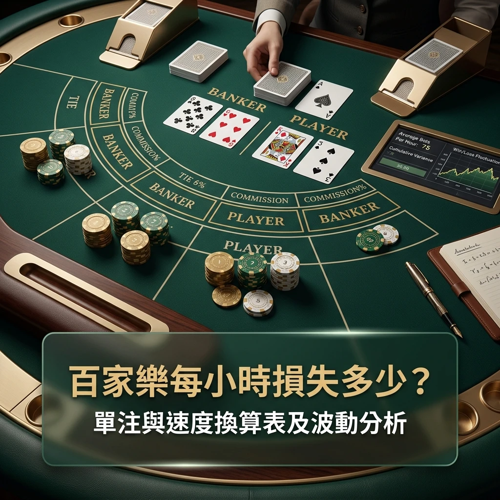 百家樂每小時損失多少？單注與速度換算表及波動分析