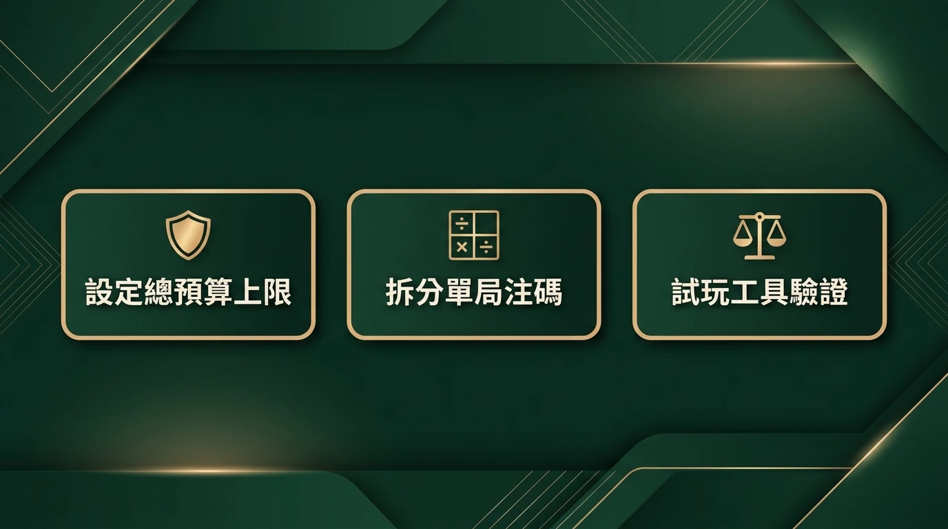 百家樂資金管理防線資訊圖卡