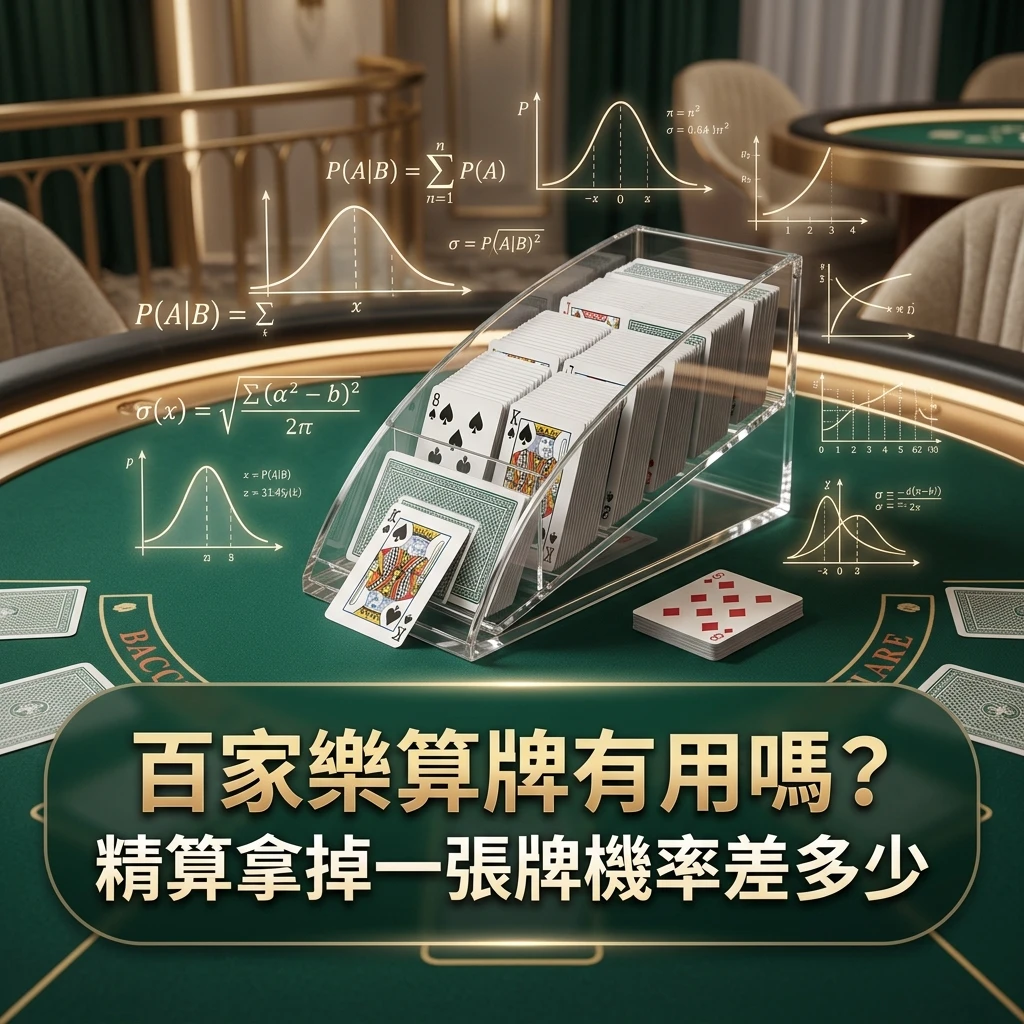百家樂算牌有用嗎？精算拿掉一張牌機率差多少