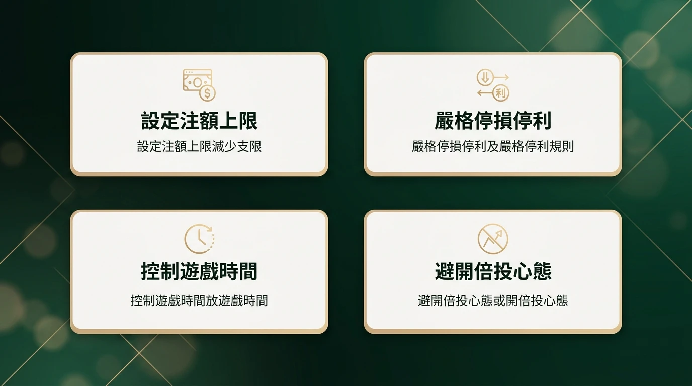 百家樂資金管理理性操作指南圖卡