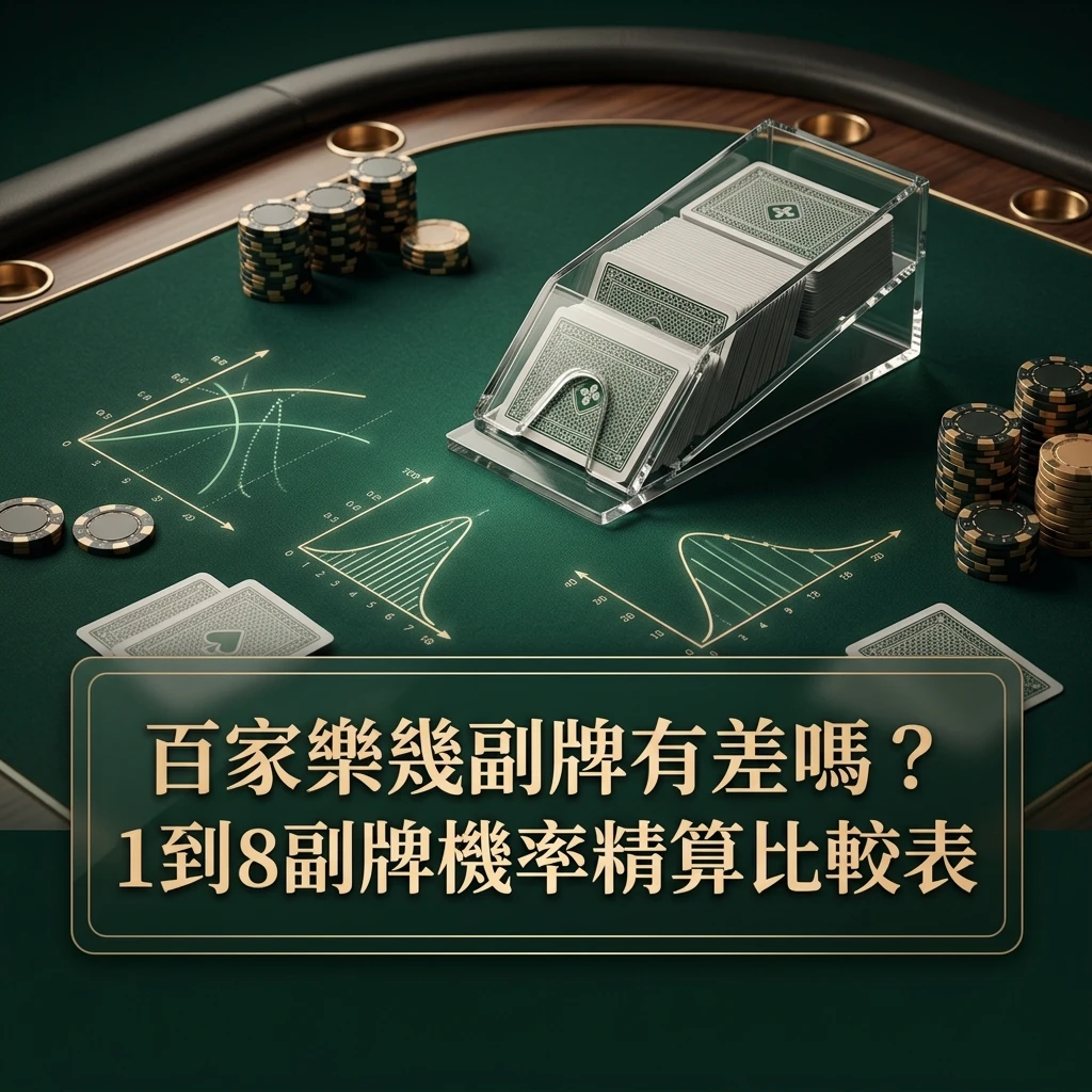 百家樂幾副牌有差嗎？1到8副牌機率精算比較表