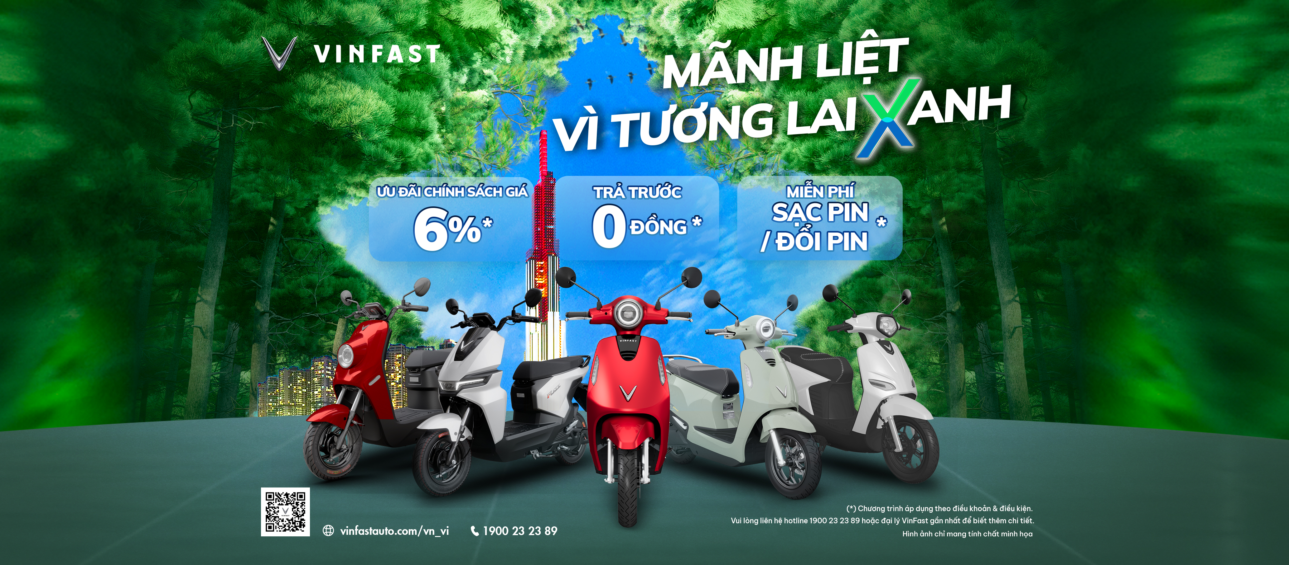 Chương trình Mãnh Liệt Vì Tương Lai Xanh VinFast giảm giá 8%