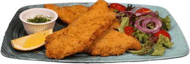 Pesce bianco impanato