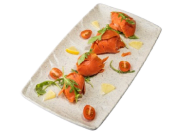 Bonbon di salmone con Philadelphia, pepe e limone