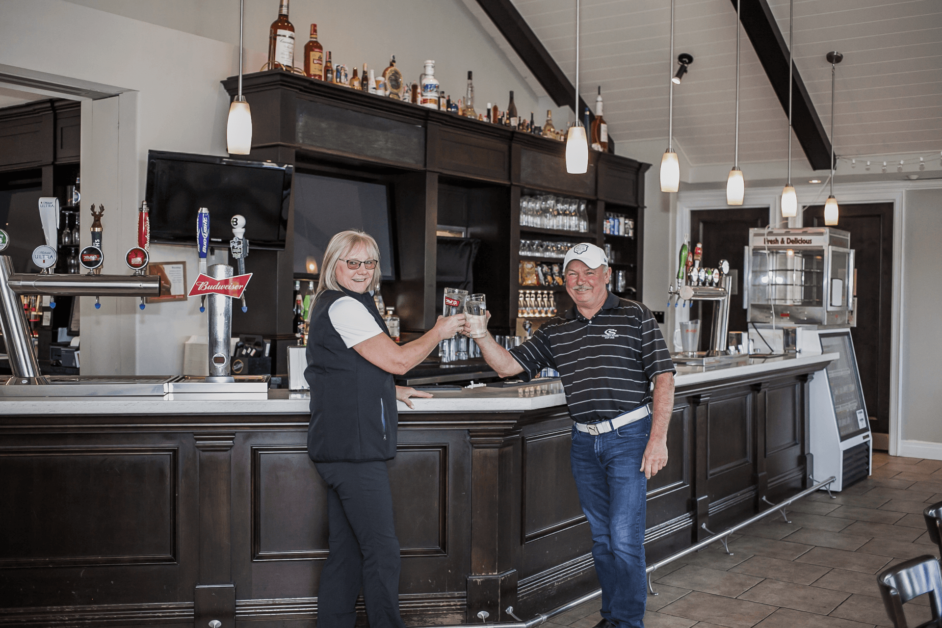 owners at the bar