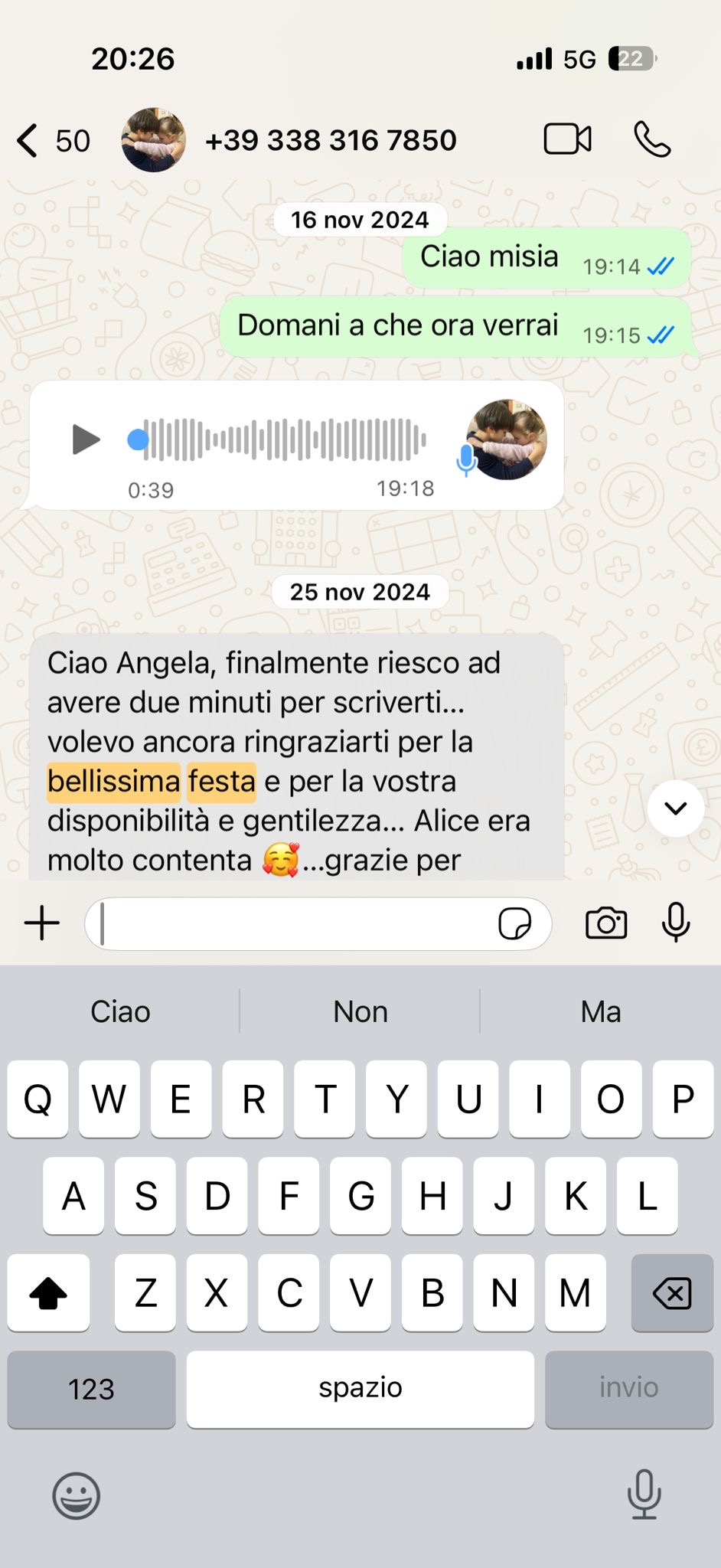 Testimonianza