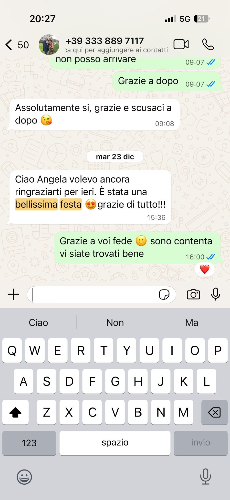 Testimonianza