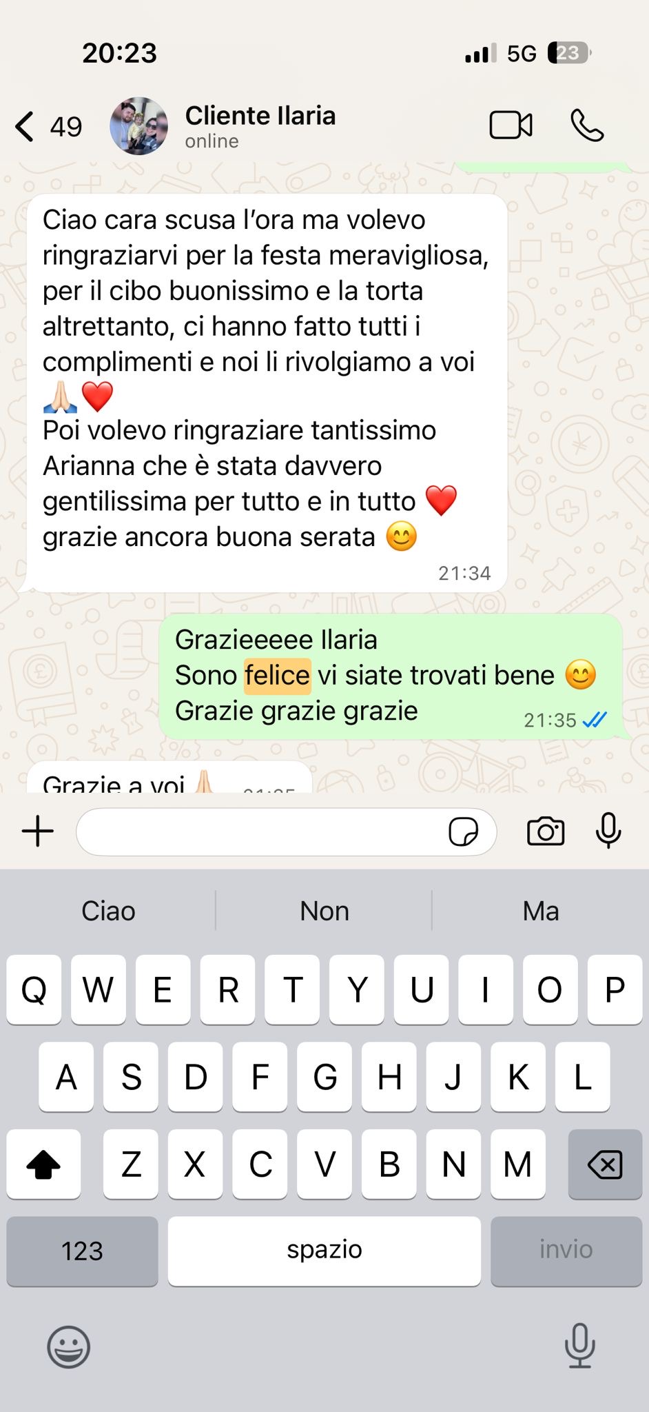 Testimonianza