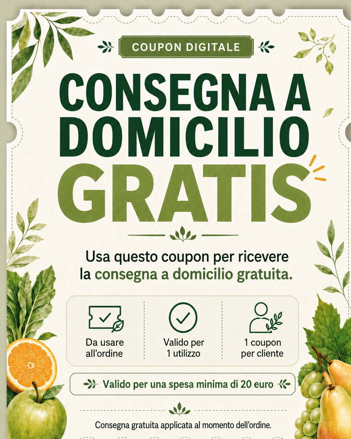 Coupon Consegna Omaggio