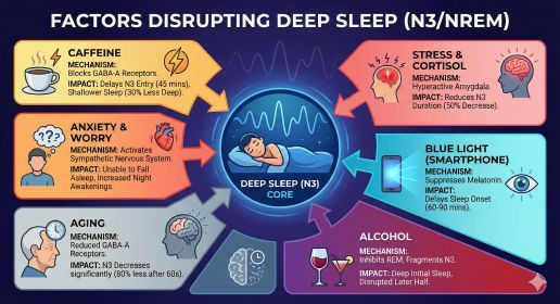 Factors that disrupt deep sleep