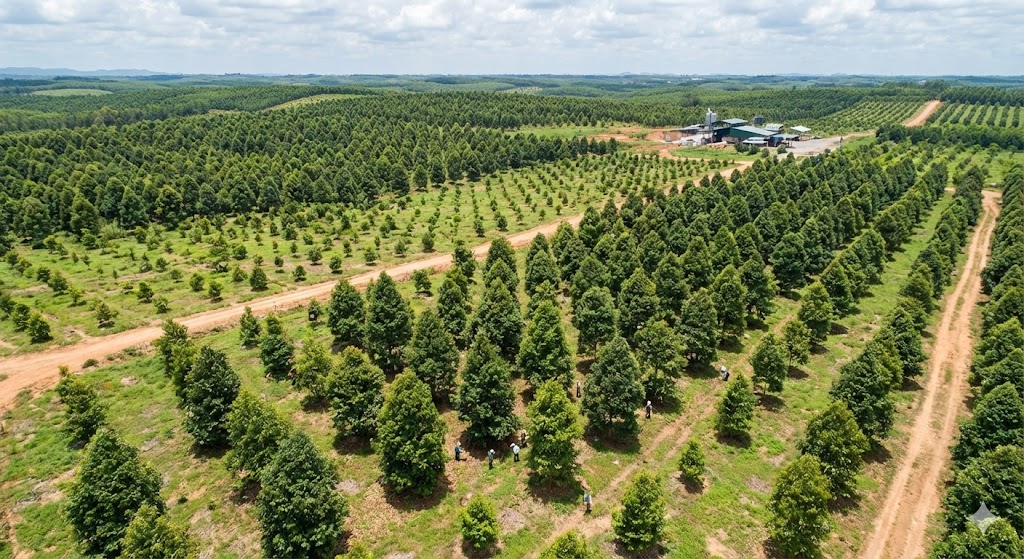Large-scale agarwood plantation