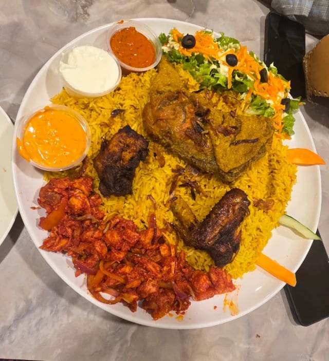 Food at Amrogn Chicken