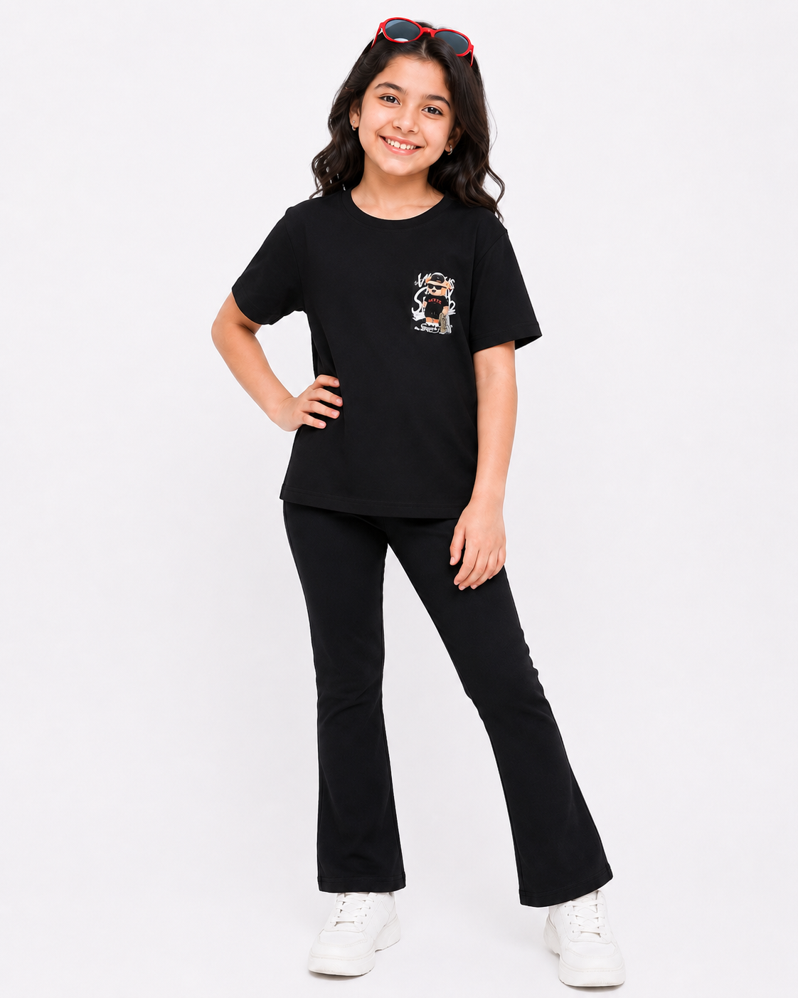 Black Graphic Print T-Shirt