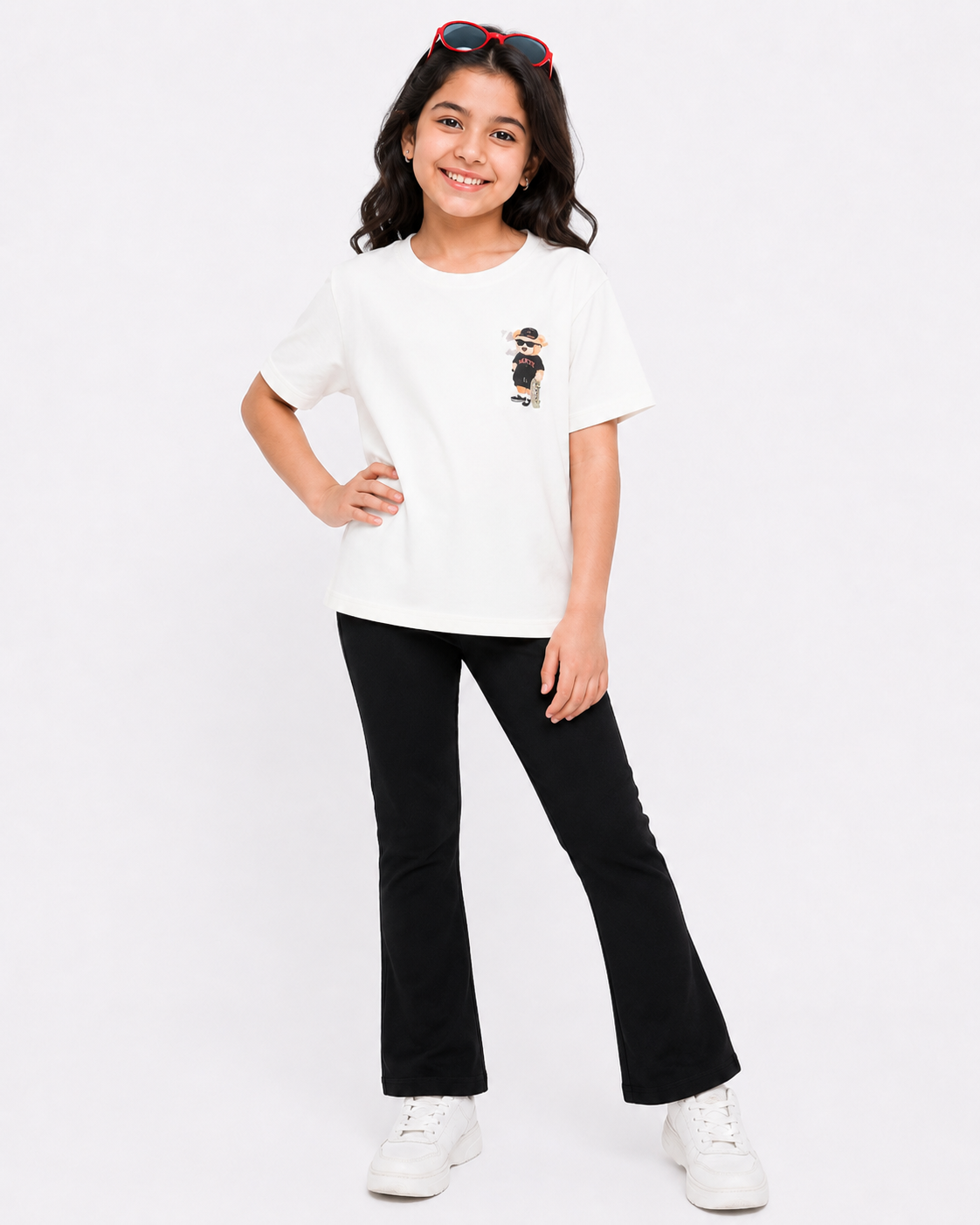 White Graphic Print T-Shirt