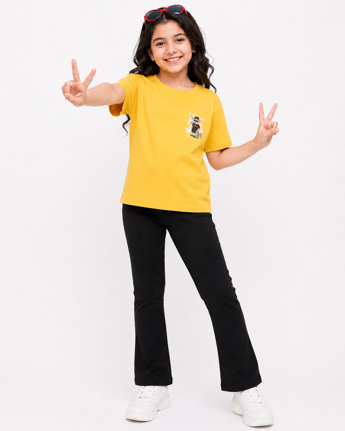 Mustard Yellow Graphic Print T-Shirt