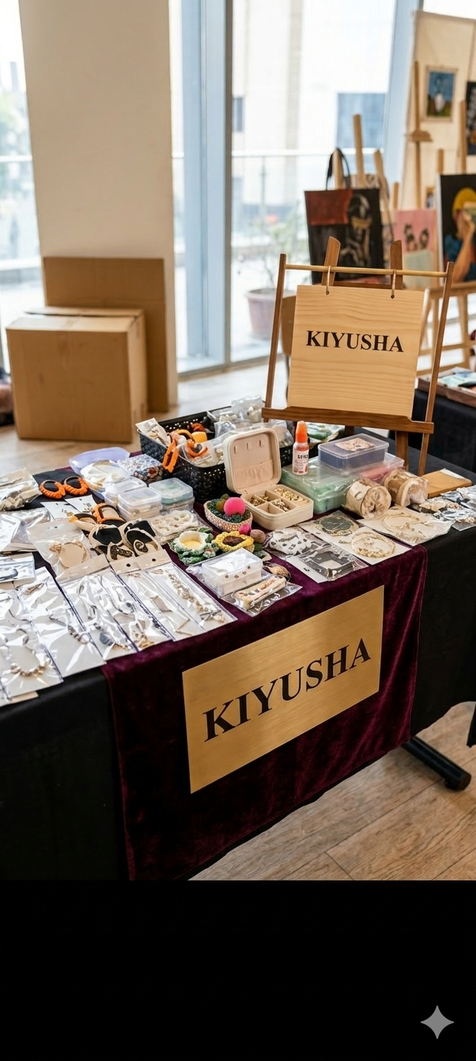 Jewelry showcase with warm smiles