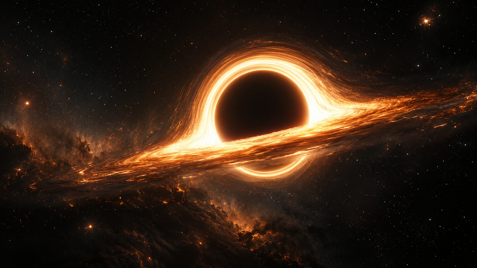 Black Hole — Accretion Disk 4K wallpaper