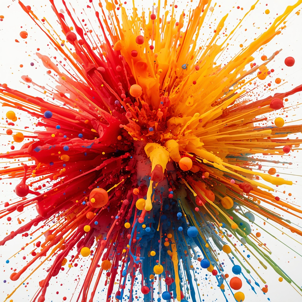 Vibrant Abstract — Paint Splash 4K wallpaper free download